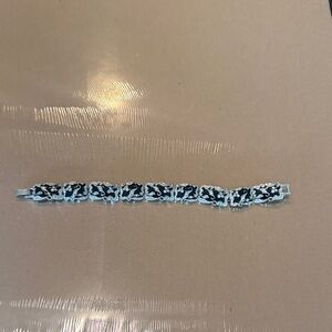 Black and Silver Decorative Link Bracelet